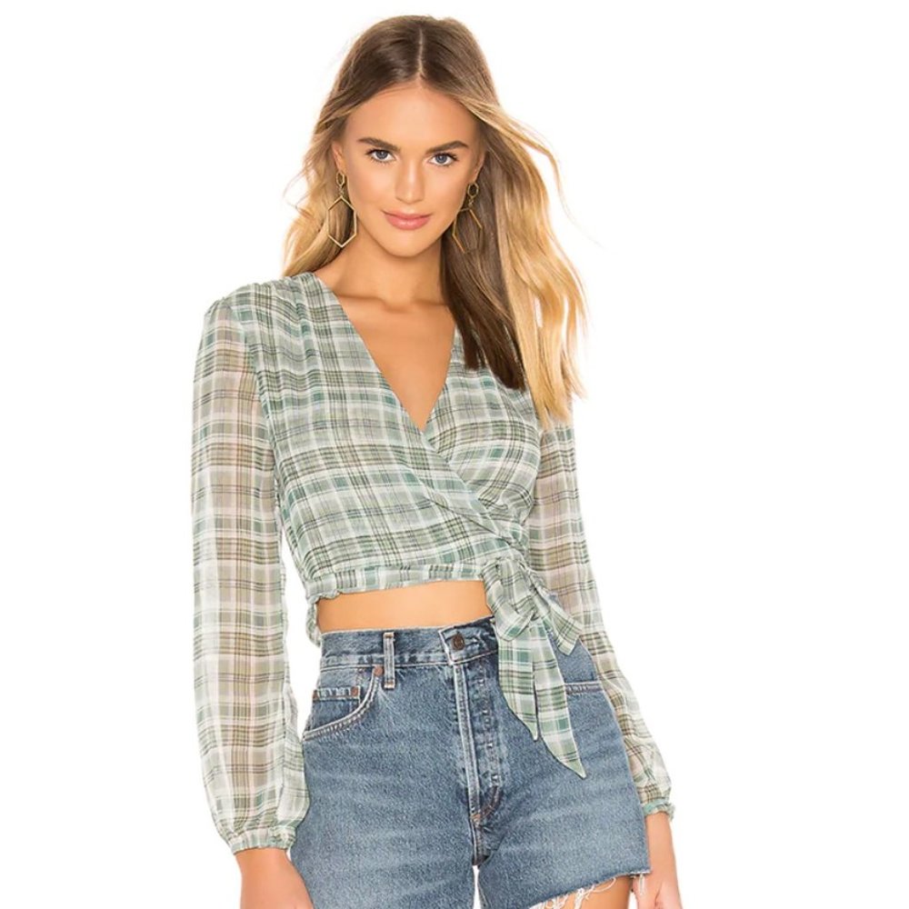Superdown Cecile Wrap Top